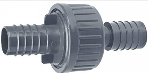 PVC Rückschlagventil mit Tüllen (17mm)