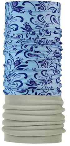P.A.C. Fleece Spring Leave Blue Multifunktionstuch Schlauchtuch