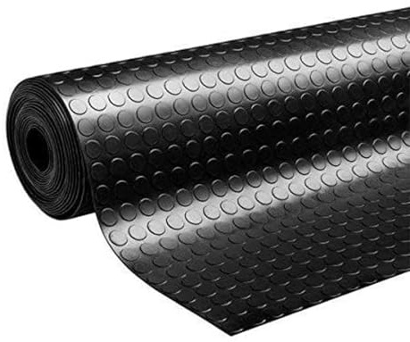 WOLFPACK LINEA PROFESIONAL Suelo Goma Circulos 1,20x10 Metros 3 mm. de Grosor Color Negro