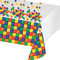 Creative Converting 315252 Block Birthday Kunststoff-Tischdecke, Mehrfarbig, 137,2 x 259,1 cm