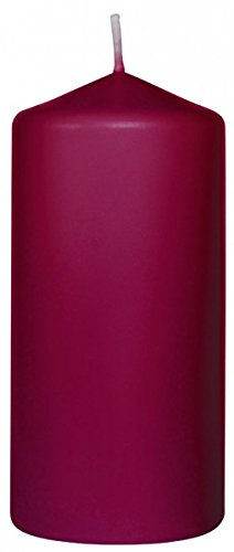 Duni Stumpenkerzen Bordeaux 100x50 mm 10er Pck. Brenndauer ca. 20 Std.