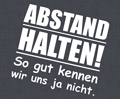 Dinger-Design Abstand halten! Aufkleber JDM Style Sticker OEM Tuning Decal Stickerbomb weiß 17x15cm