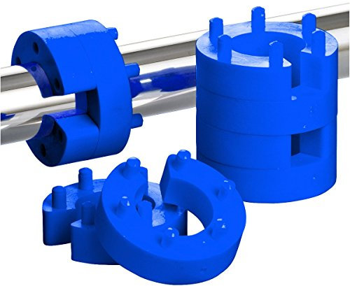 8er Set 21mm Federwegsbegrenzer Blue Line mit 6-Fach Positionierung Federwegbegrenzer