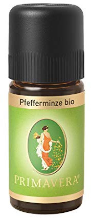PRIMAVERA Ätherisches Öl Pfefferminze bio 10 ml - Aromaöl, Duftöl, Aromatherapie - erfrischend, kühlend - vegan