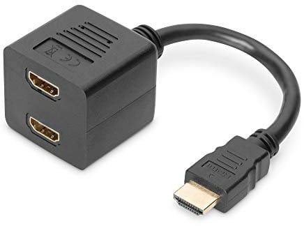 DIGITUS Adattatore grafico, HDMI tipo A a 2x HDMI tipo A, Full HD 60Hz, 1920 x 1200 pixel, nero