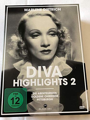 Marlene Dietrich - Diva Highlights 2 (Die Abenteurerin / Goldene Ohrringe / Pittsburgh) [3 DVDs]