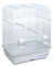 Pet Product Distribution Vogelkäfig/Drahtkäfig mit 2 Futternäpfen/herausziehbarer Wanne 45,4 x 33,5 x 59,5 cm weiß