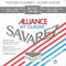 Savarez Saiten für Concert Alliance HT Klassische Gitarre gemischte Spannung Rot/Blau (Standard/Hoch) 500 ARJ Satz mixed 540ARJ