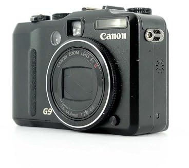 Canon Powershot G9 Digital Camera (12MP, 6x optical) Zoom, 7.6 cm (3 inch) display, image stabiliser) Black