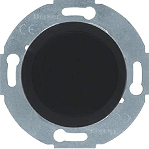 Tapa ciega, 1930/G/P, con base y garras, negro brillo