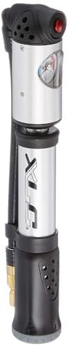 XLC Unisex – Erwachsene Luftpumpe 2-1 Funktionspumpe PU-A04 Funktions-Pumpe, Silber, One Size