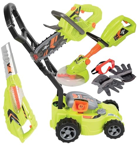 CP Toys by Constructive Playthings 6-Piece Pretend Power Gardening Tool Set