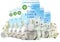 Air Wick Electrical Plug In Refills with Essential Oils, Crisp Linen and Lilac, 19ml Refill x 6