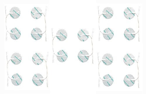 Healthcare World Tens-Elektrodenpads (20 Stück), runde Selbstklebende Elektroden, gezielte Schmerzlinderung, kompatibel mit Neurotrac- und Flexi-Tens-Geräten.