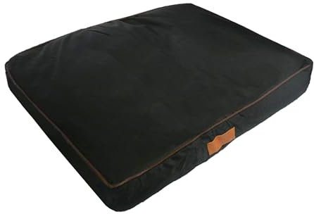 Ellie-Bo Orthopädisches Hundebett mit Memory-Schaum, schwarz, wasserfest, für den 76-cm-Hundekäfig, Größe M