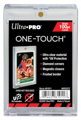 10 Ultra Pro 100pt Magnetic Card Holder Cases - Holds Thick Baseball, Football, Hockey Cards