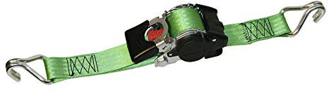 2 unidades automático correa con tensor de amarre retráctil 750/1500 kg, 3,0 m x 50 mm