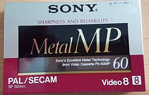 Sony P5-60MP - Video8 / 8mm Videocassette - Metal Technology - PAL & SECAM (60 min)