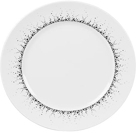 Table Passion - Assiette plate Boréalis gris 27 cm (Lot de 6)