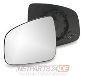 Johns, Spiegel Glas Außen Spiegel Glas Glass passend für Dacia Logan MCV 02/2007- Links