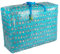 Extra Large 115 litre Storage Bags Water & Dust Resistant. Double zipped storage bags for toys, laundry, bedding. Underbed Wardrobe Space Saver blue Beach huts