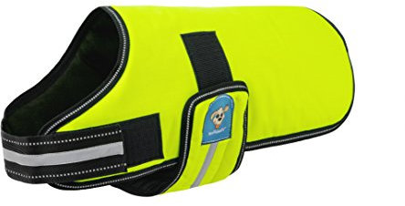 Knuffelwuff 13873-006 Hundemantel Funktionstextil reflektierend Neon, 35 cm