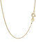 NKlaus 60cm Panzerkette 333 Gelbgold 8 Karat elegante Halskette filigrante Breite 1,1mm Collier 1,9g federleicht 5764