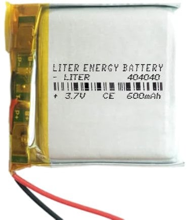 DronePost Batterie 404040 LiPo 3.7V 600mAh 1S Rechargeable Téléphone Portable Vidéo Lumière LED GPS (3.7V|600mAh|404040)