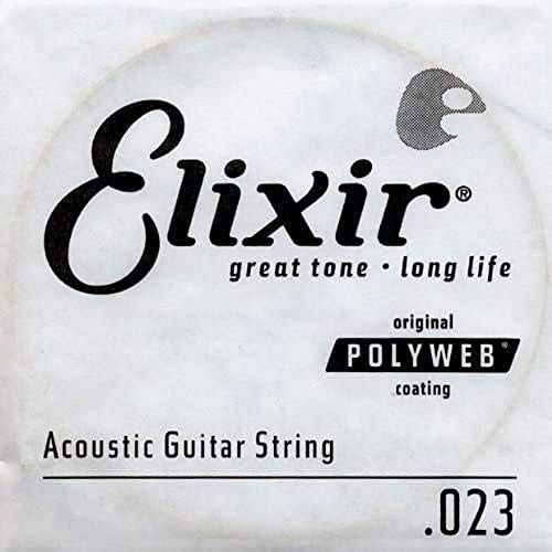Elixir Strings Acoustic Guitar String POLYWEB Coating .023