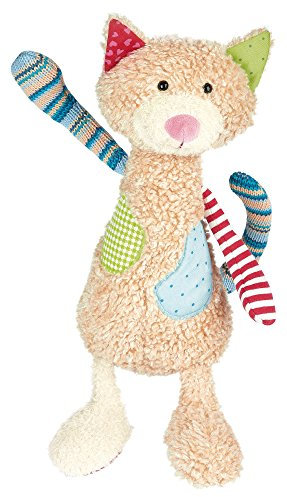 SIGIKID 38370 Katze Patchwork Sweety Mädchen und Jungen Kuscheltier empfohlen ab Geburt mehrfarbig