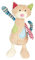 SIGIKID 38370 Katze Patchwork Sweety Mädchen und Jungen Kuscheltier empfohlen ab Geburt mehrfarbig