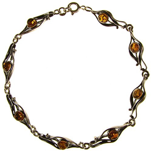 925er Sterling Silber - Bernstein Armband/Schmuck/Armschmuck/Charms