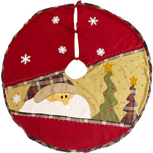 Christmas Concepts® 52 Inch Santa & Christmas Trees Tree Skirt - Christmas Decorations