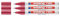 edding Sparpaket 780 Glanzlack-Marker fein (0,8 mm) 8 Farben zur Auswahl (3er Set, rot)