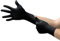 Ansell MicroFlex 93-852 Nitril Einweghandschuhe Puderfrei, Professionelle Schutzhandschuhe mit Texturierte Fingerspitzen, Lebensmittel Einmalhandschuhe, Schwarz, Größe XL (100 Handschuhe)