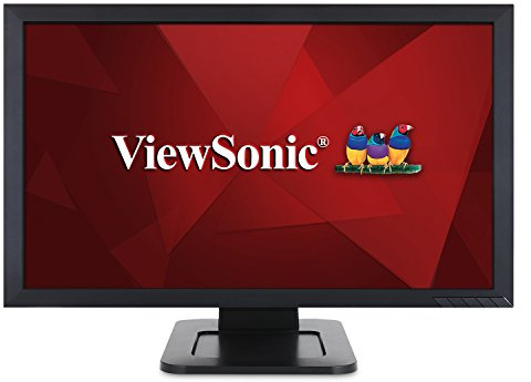 Viewsonic TD2421 - Monitor 24 Full HD MVA multitáctil (1920 x 1080, 200 nits táctil, VGA/DVI/HDMI/USB, Altavoces, Dual-Touch, Multi-Usuario), Color Negro
