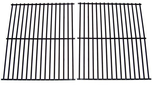 Music City Metals 51302 Porcelain Steel Wire Cooking Grid Replacement for Select Gas Grill Models by Arkla, Charmglow and Others, Set of 2