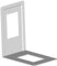 Element System Buchstützen aus Metall, 120 x 130 mm, 4 Stück, weiß, 10803-00000