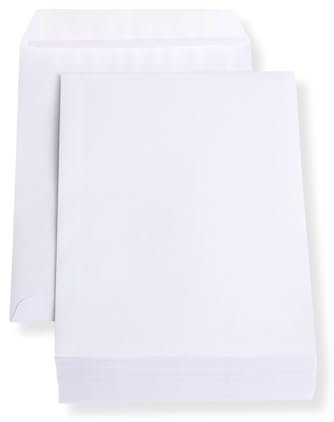 100 Stück Versandtaschen Briefumschläge B5 weiß Haftklebung 176x250 mm HK ohne Fenster