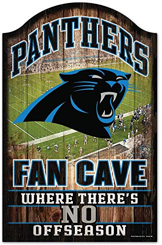 Wincraft NFL Carolina Panthers Fan Cave Sign Holzschild