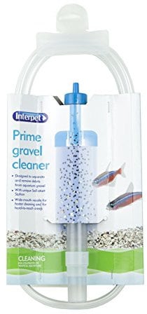 Interpet Aquarium Fish Tank Syphon Water Drainer and Gravel Cleaner, with Nozzle and No Return Valve, Mini,XS (Pack of 1)
