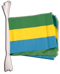 Digni Guirlande drapeau Gabon - 5,9 m