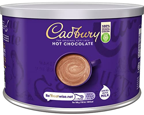 Cadbury Drinking Chocolate, OFFICIAL, Fair Trade Cocoa for Swirling into Hot Milk, 25% Cocoa Solids Minimum, 3 x 1 Kg