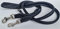 Luxus HUNDELEINE, RundeLeine, Leder, 220cm/10mm, Schwarz,(19-9-1326)
