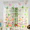Yujiao Mao 2er Set Ösen Bunt Schmetterling halbtransparent Vorhang Gardinen BxH 100x200cm