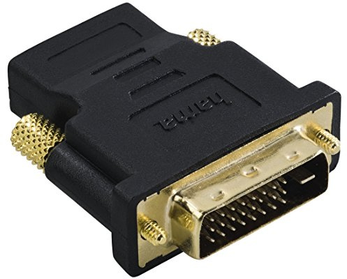 Hama HDMI/DVI-D Adapter (24+1 polig, vergoldet, geschirmt, HDMI auf DVI-D)