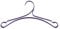 Wenko 14403100 Aluminium Kleiderbügel Typ Soft Act, lila