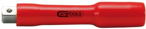 KS Tools 117.3823 3/8 Isolierte Verlängerung, Schraubenarretierung, 125mm