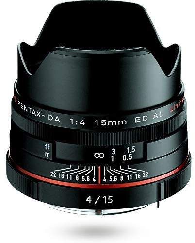 Pentax HD DA 15mm DC WR K-Mount Black Objectif Noir