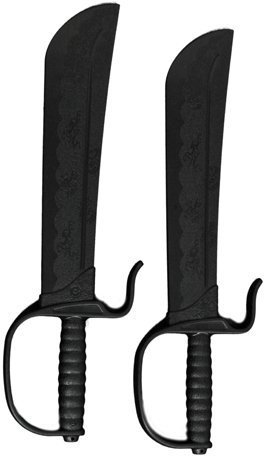Playwell Martial Arts Wing Chun Traning Messer, Polypropylen, Schwarz